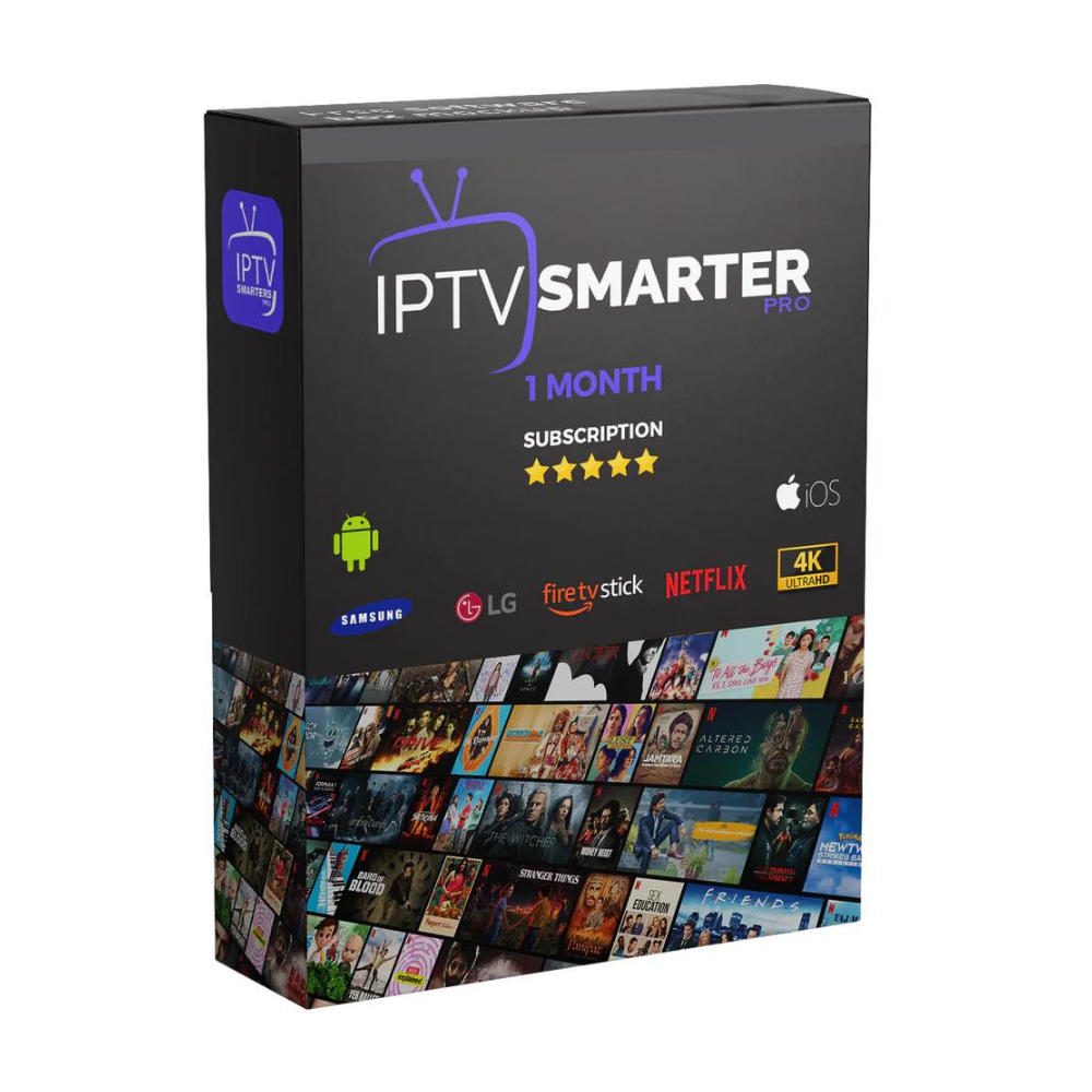 1 Month IPTV Smarters Pro - Your Ultimate Entertainment Hub for Firestick/Android TV/PC