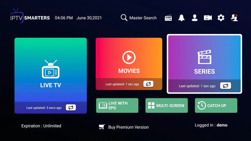 IPTV Gambie, Le - IPTV SMARTERS PRO - SMARTERS PLAYER LITE Abonnement 12 Mois